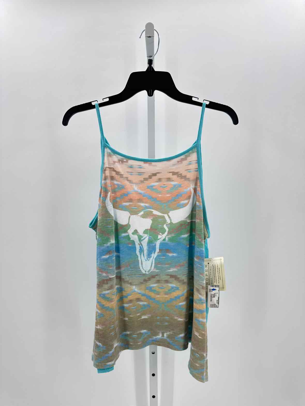 Roper Blue Women Size Xlarge Jrs Tank