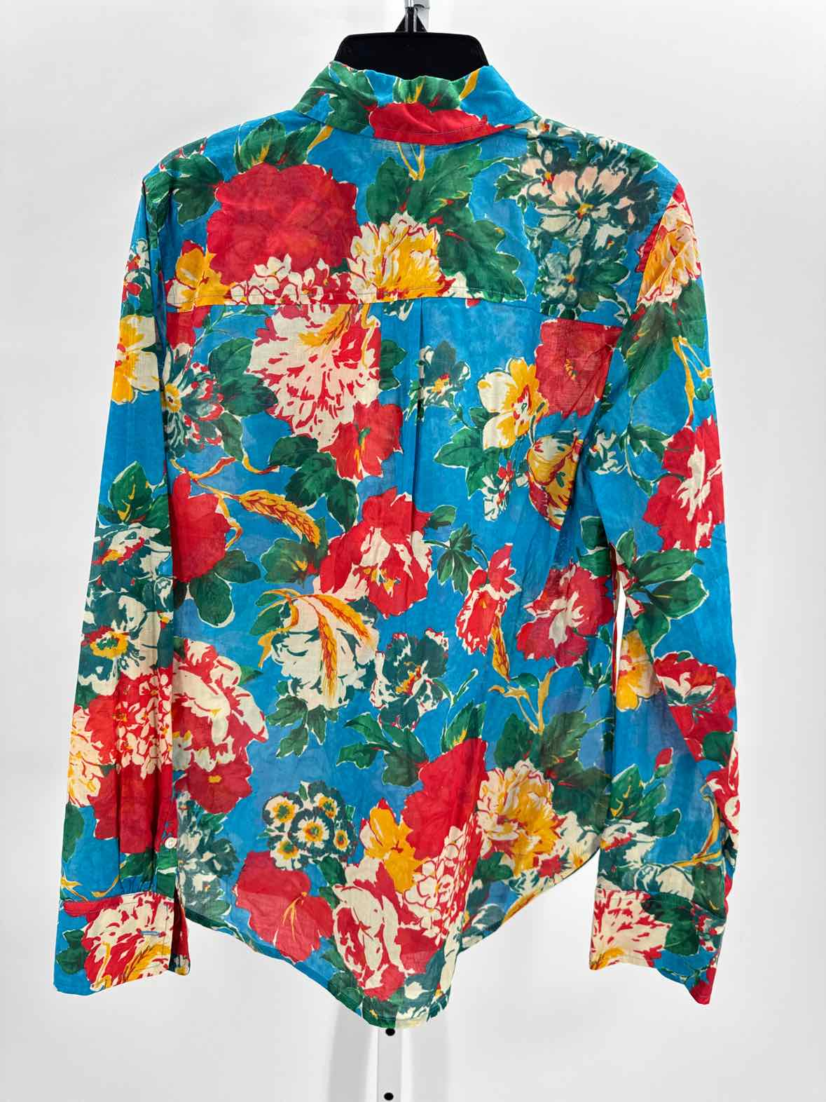 J Crew Blue Women Size Small Womens Ls button/blouse