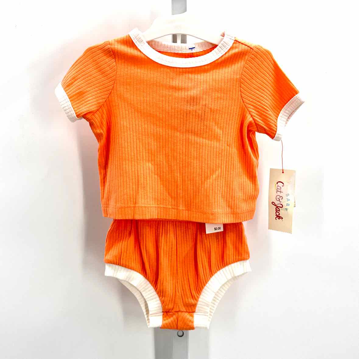 Cat & Jack Orange Child Size 3 Months Boys 2pc