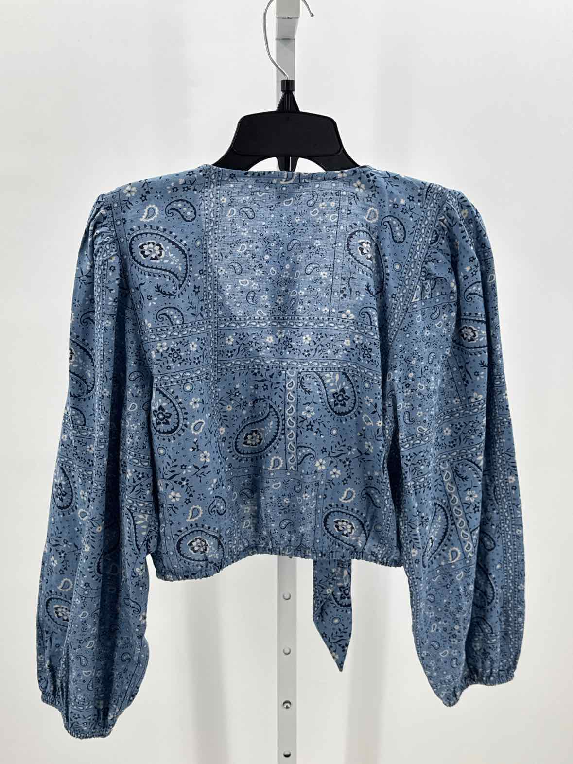 American Eagle Blue Women Size Small Jrs Crop Top