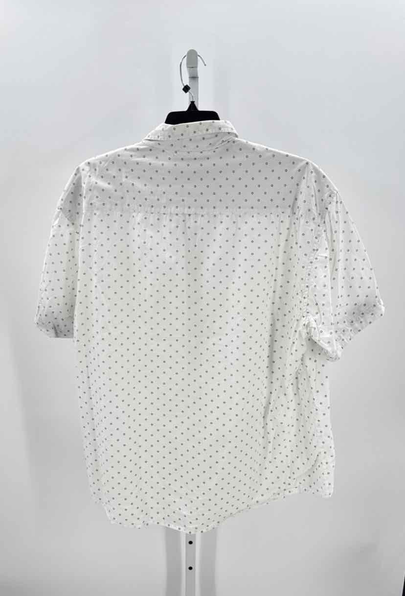 Rugby University White Mens Size 3XL Mens Ss button