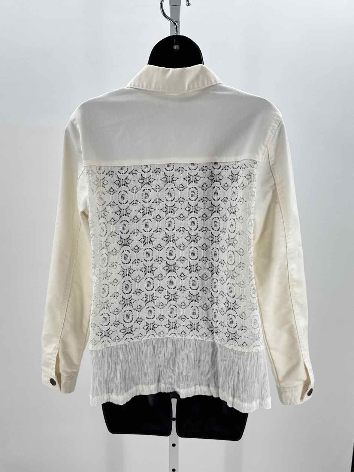 Simply Noelle White Women Size Small Womens Jacket