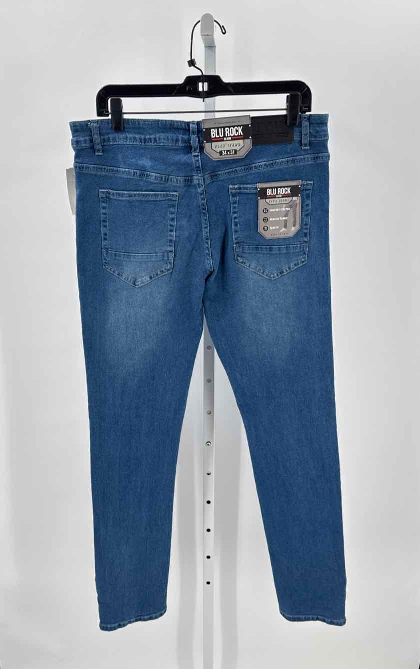 Blu Rock Denim Mens Size 34x31 Mens Jeans