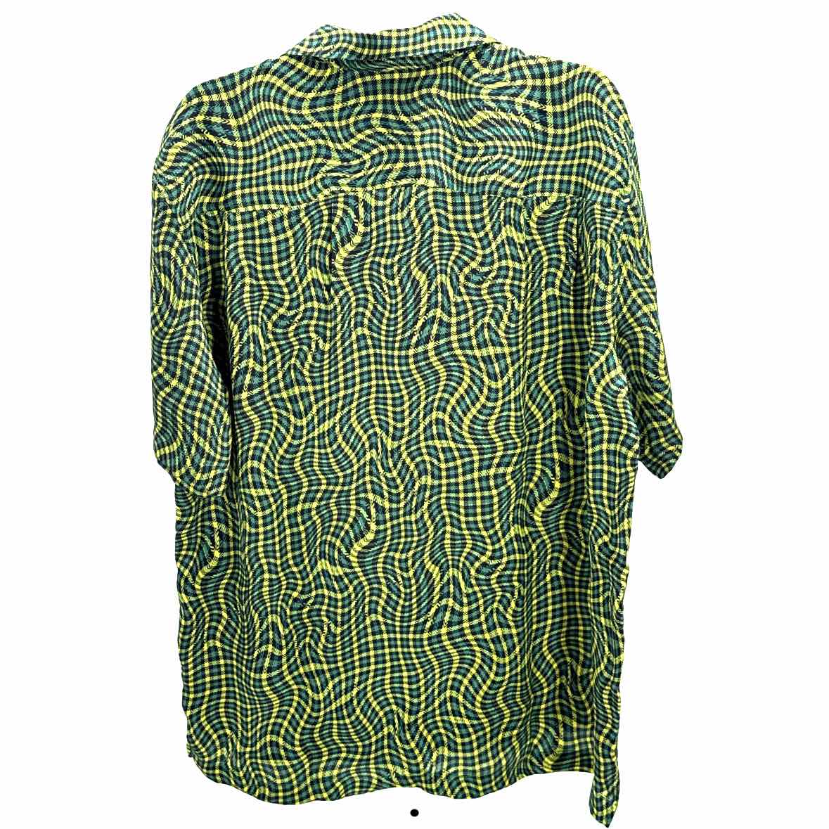 Urban Outfitters Green Mens Size Large Jrs Mens Ss button
