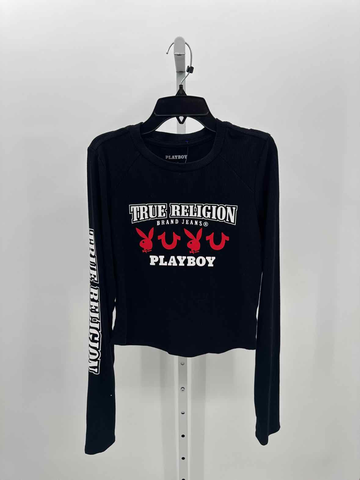 True Religion Black Women Size Large Jrs Ls