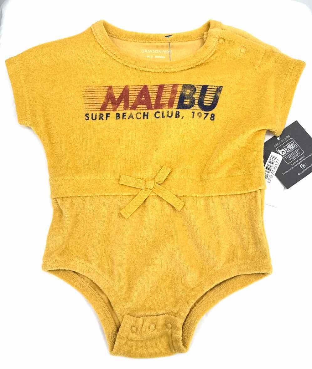 Grayson Yellow Child Size 9 Months Boys One Piece
