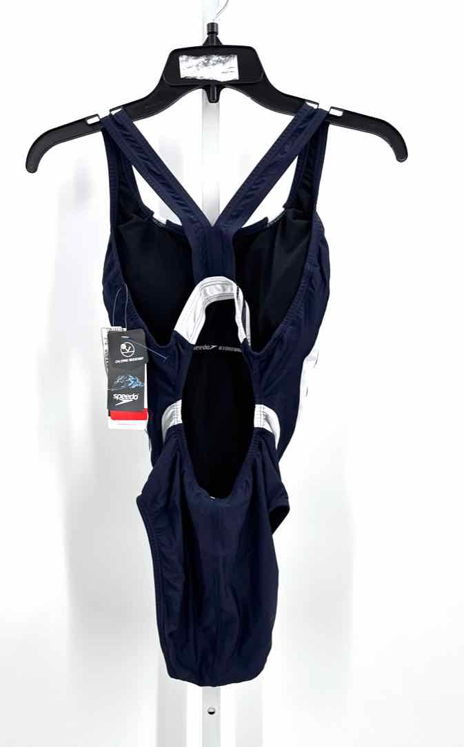 Speedo Navy Women Size Medium Jrs Swimwear