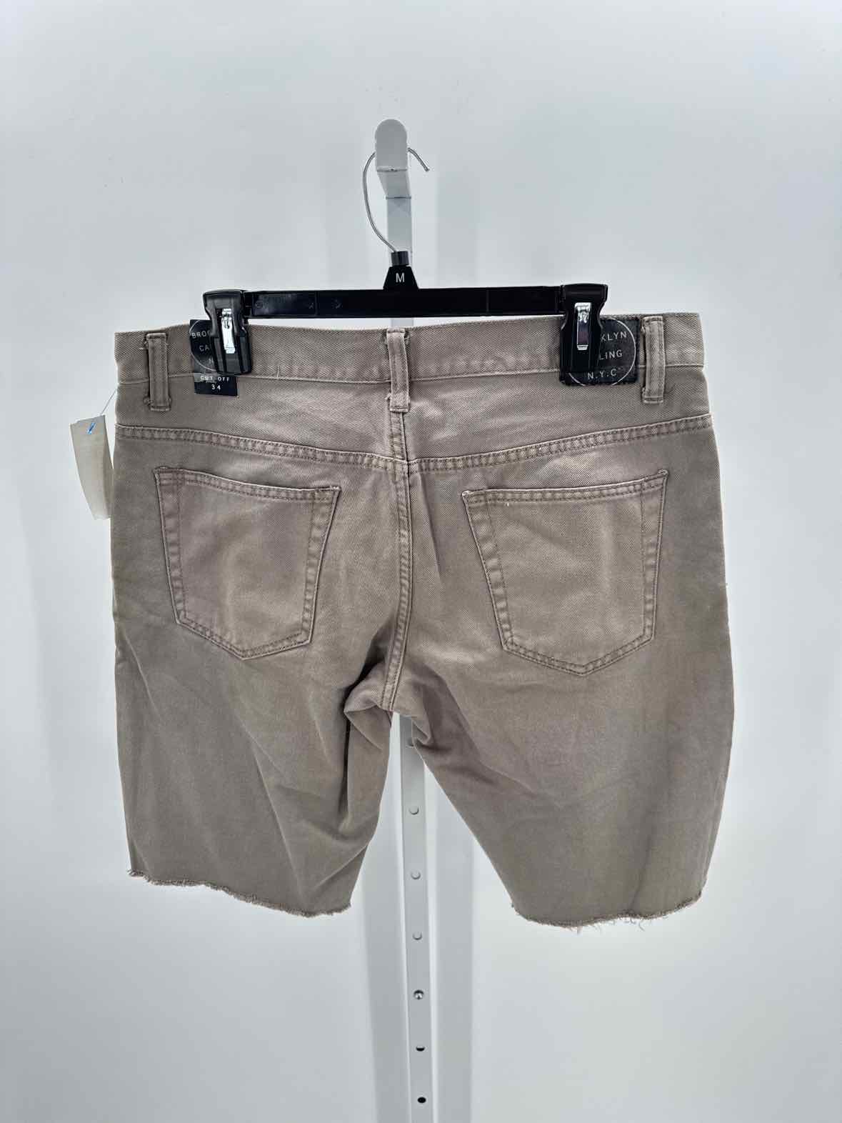 Brooklyn Calling Gray Mens Size 34 Mens Shorts