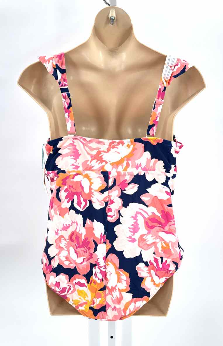 Kona Sol Navy Women Size 3X Womens Swimwear