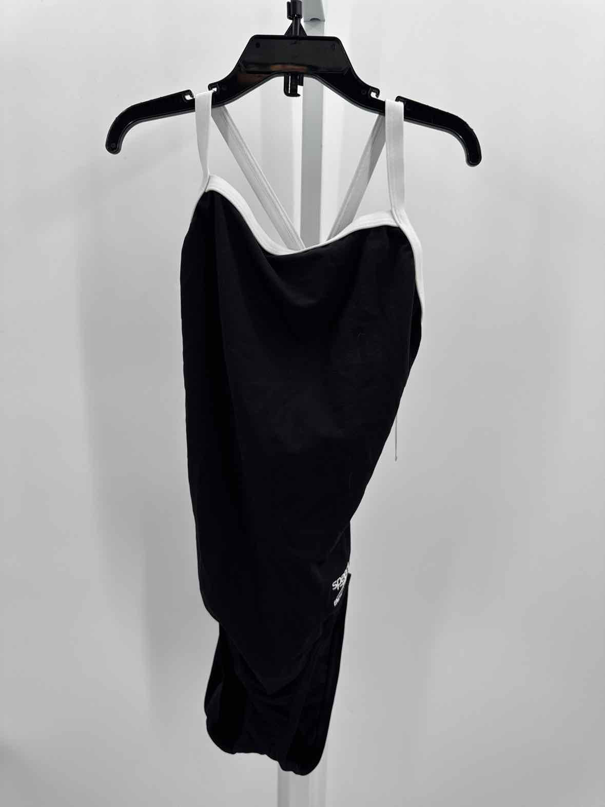 Speedo Black/White Women Size Xsmall Jrs Swimwear