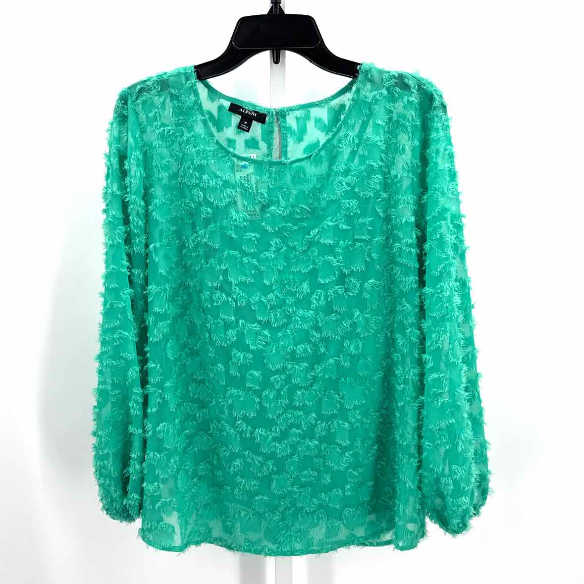 Alfani Green Women Size Medium Womens Ls