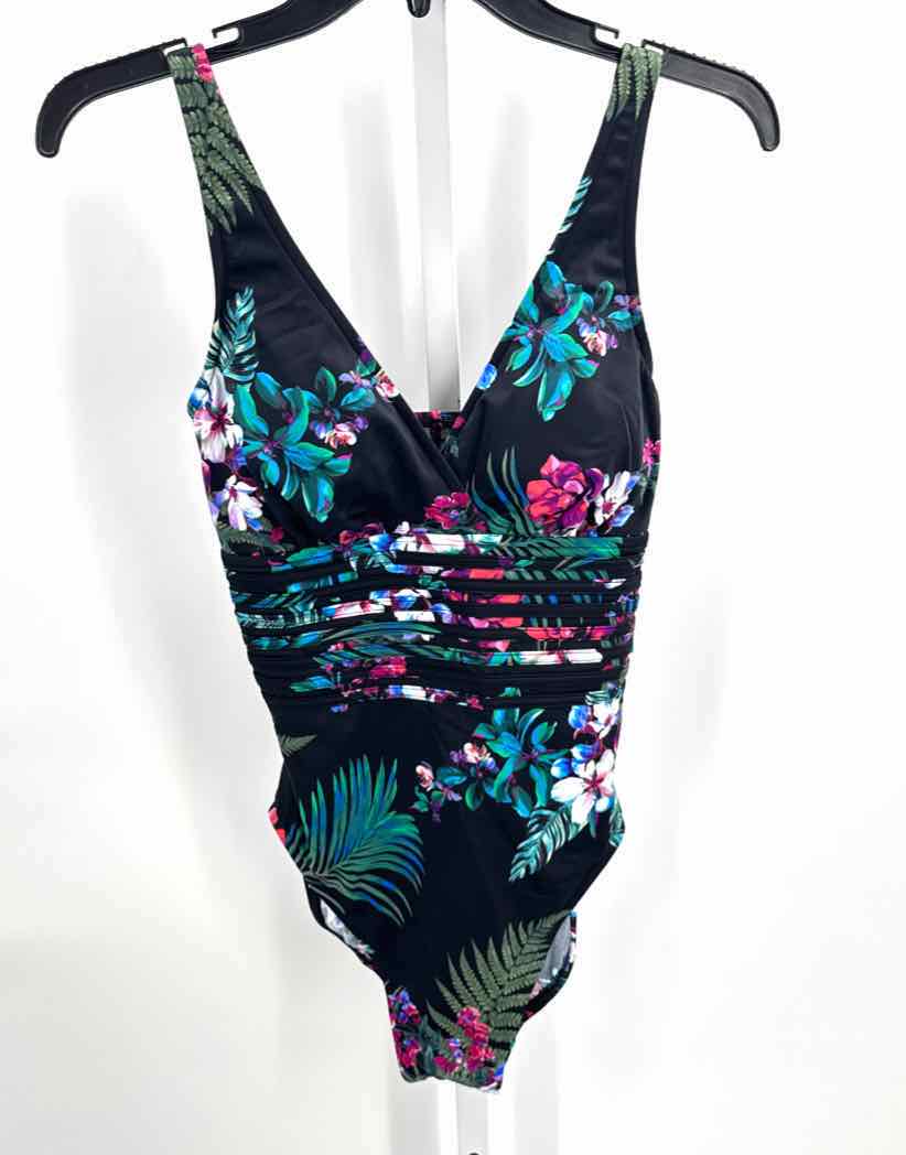 Aqua Green Black Women Size Small Womens Swimwear