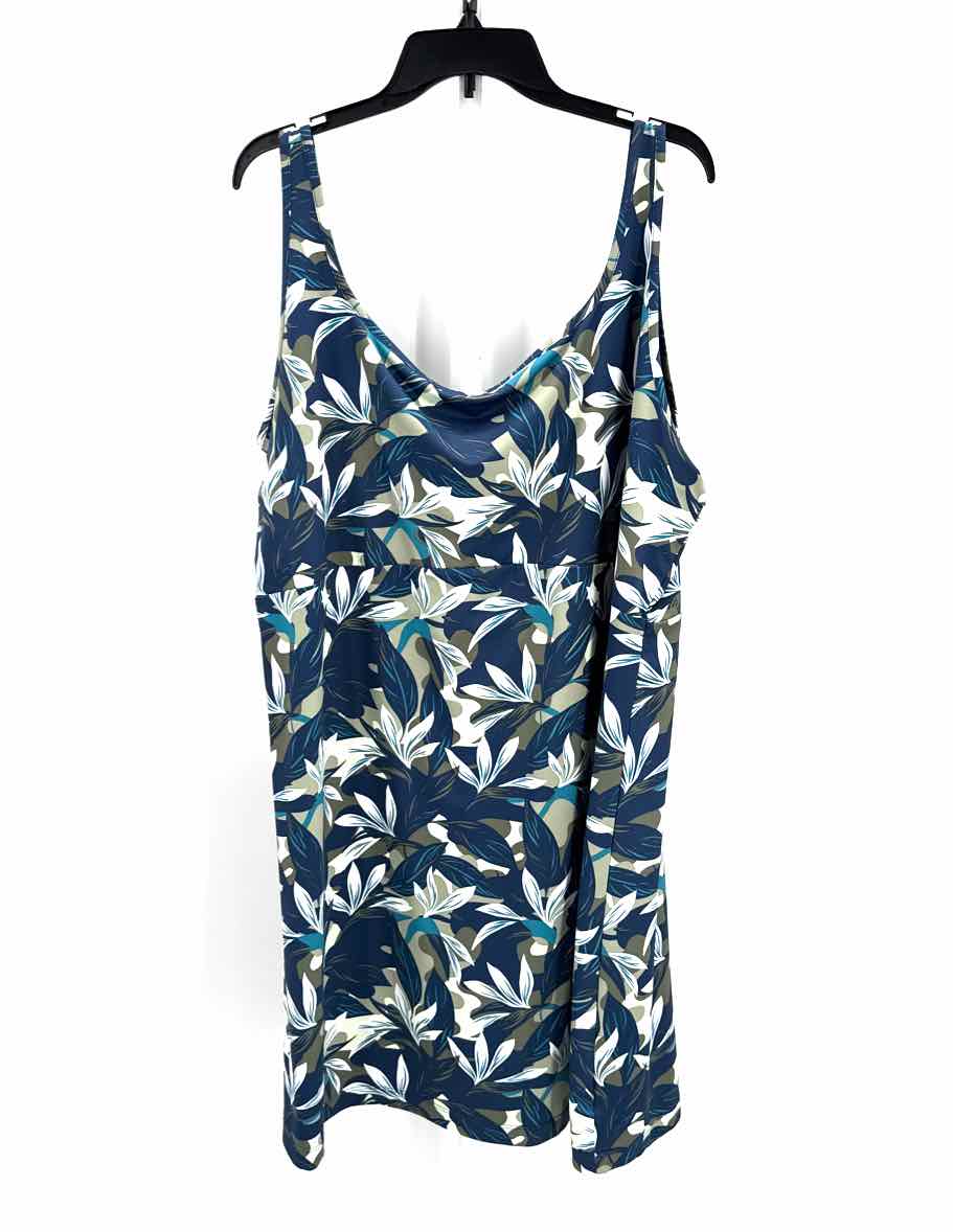 Columbia Blue Women Size 3X Womens Sports Dress