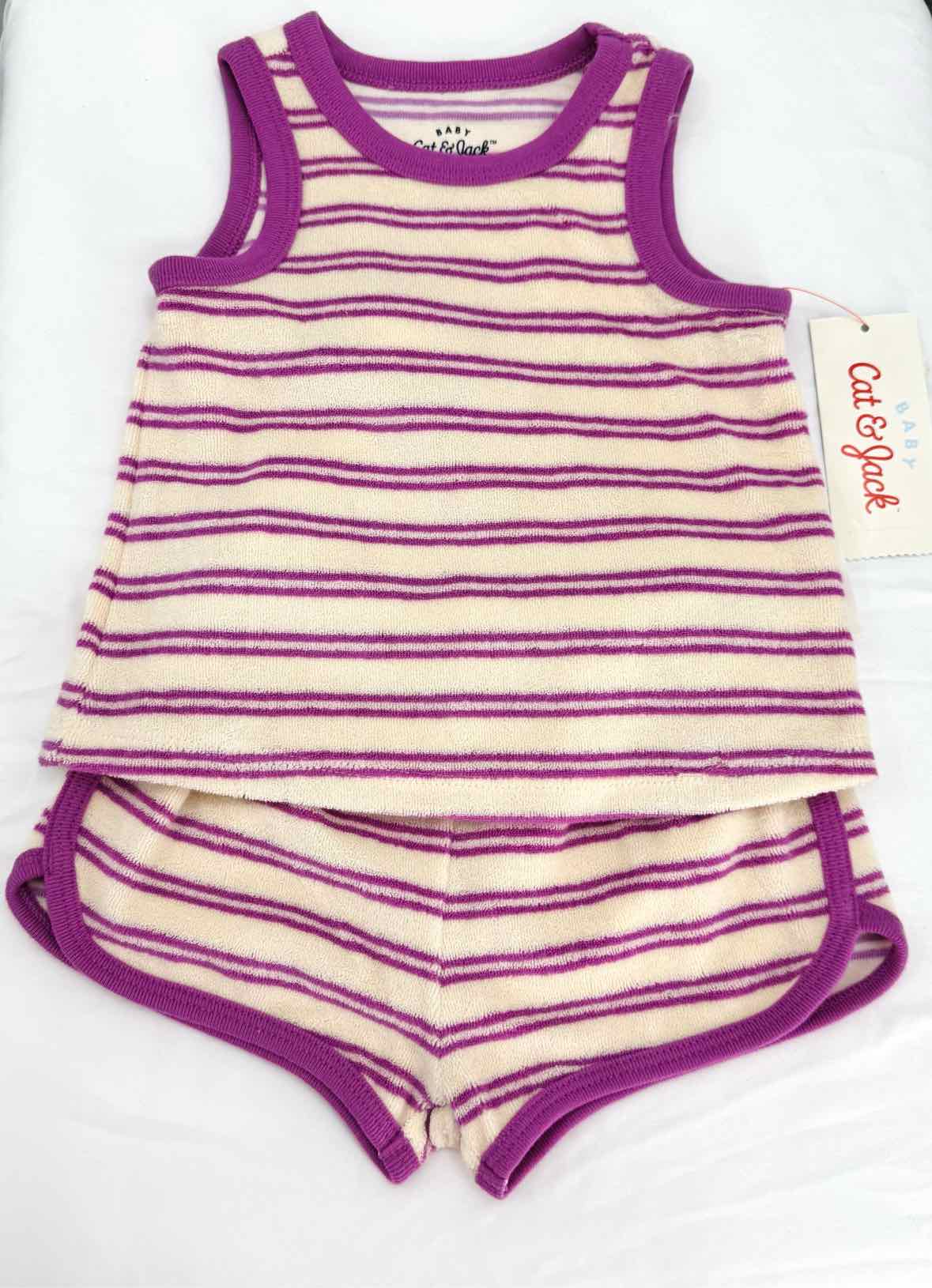 Cat & Jack Purple Child Size 6 Months Girls 2 pc
