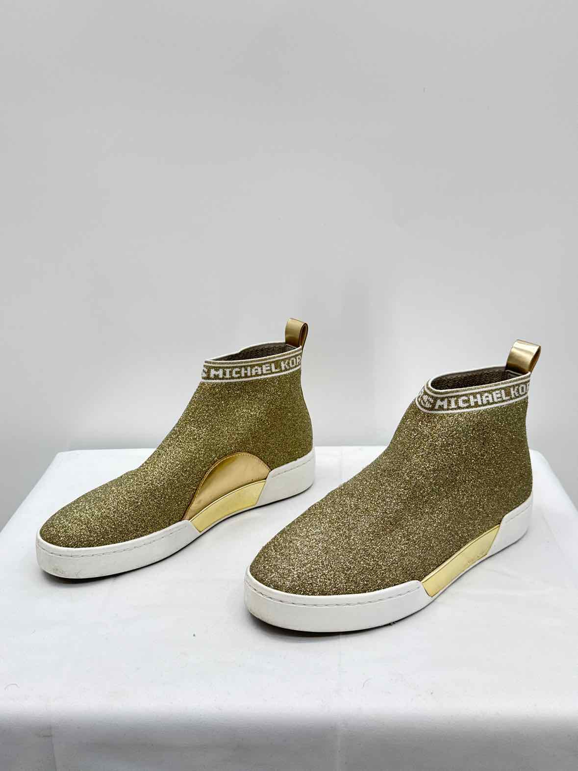 Michael Kors Gold Women Size 7.5 Womens Shoes