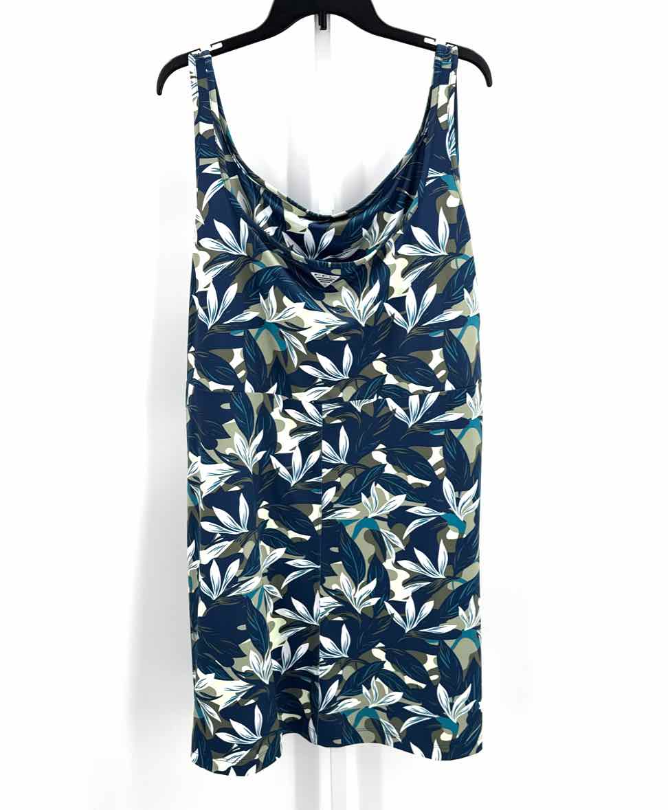 Columbia Blue Women Size 3X Womens Sports Dress