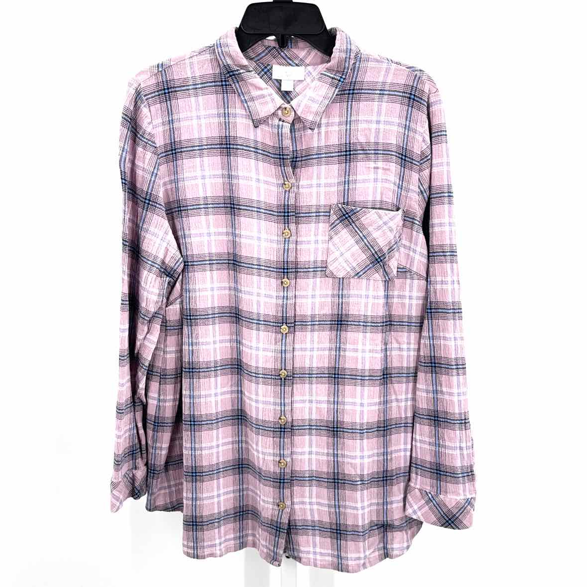J Jill Lilac Women Size Large Womens Ls button/blouse