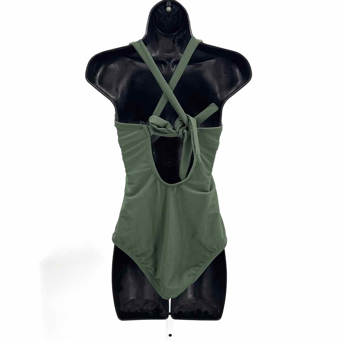 Shade & Shore Green Women Size Small Womens Swimwear