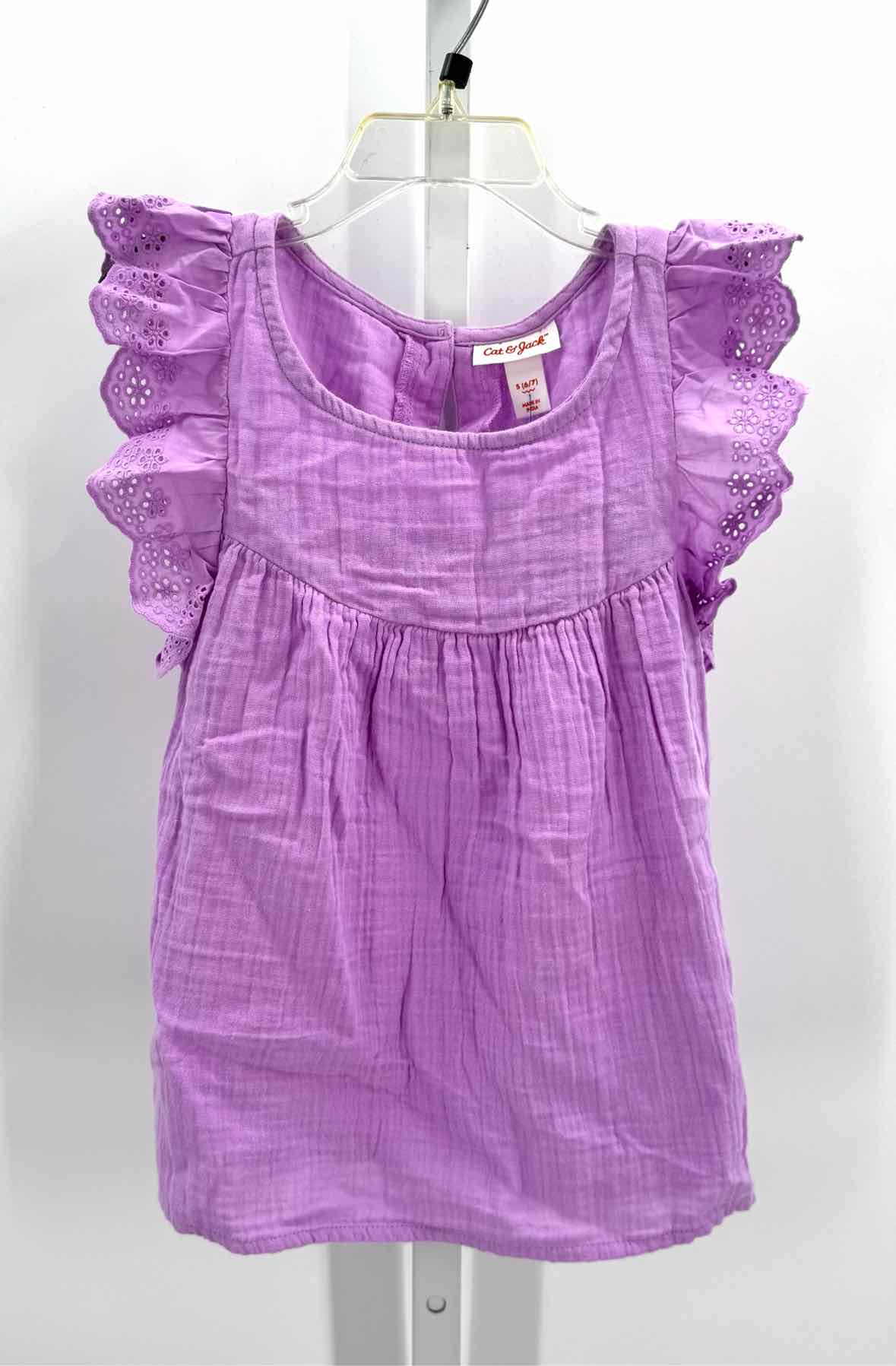 Cat & Jack Purple Child Size 7 Girls Slvs