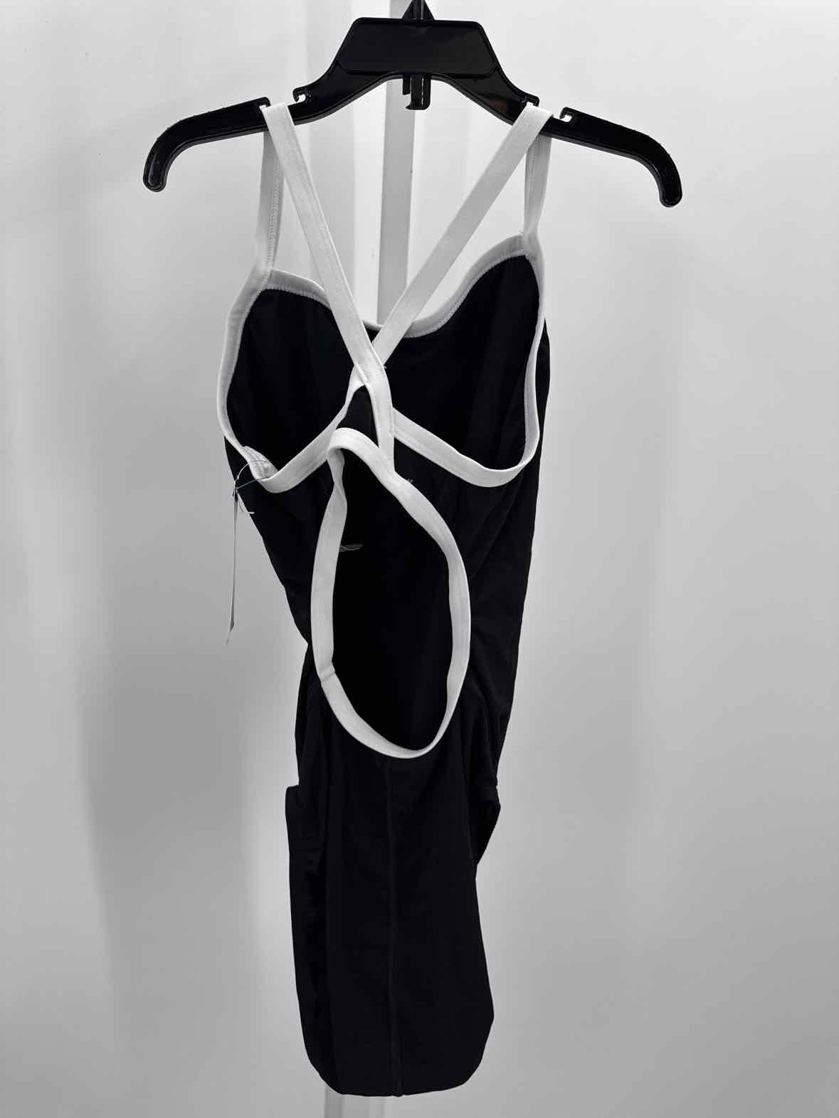 Speedo Black/White Women Size Xsmall Jrs Swimwear