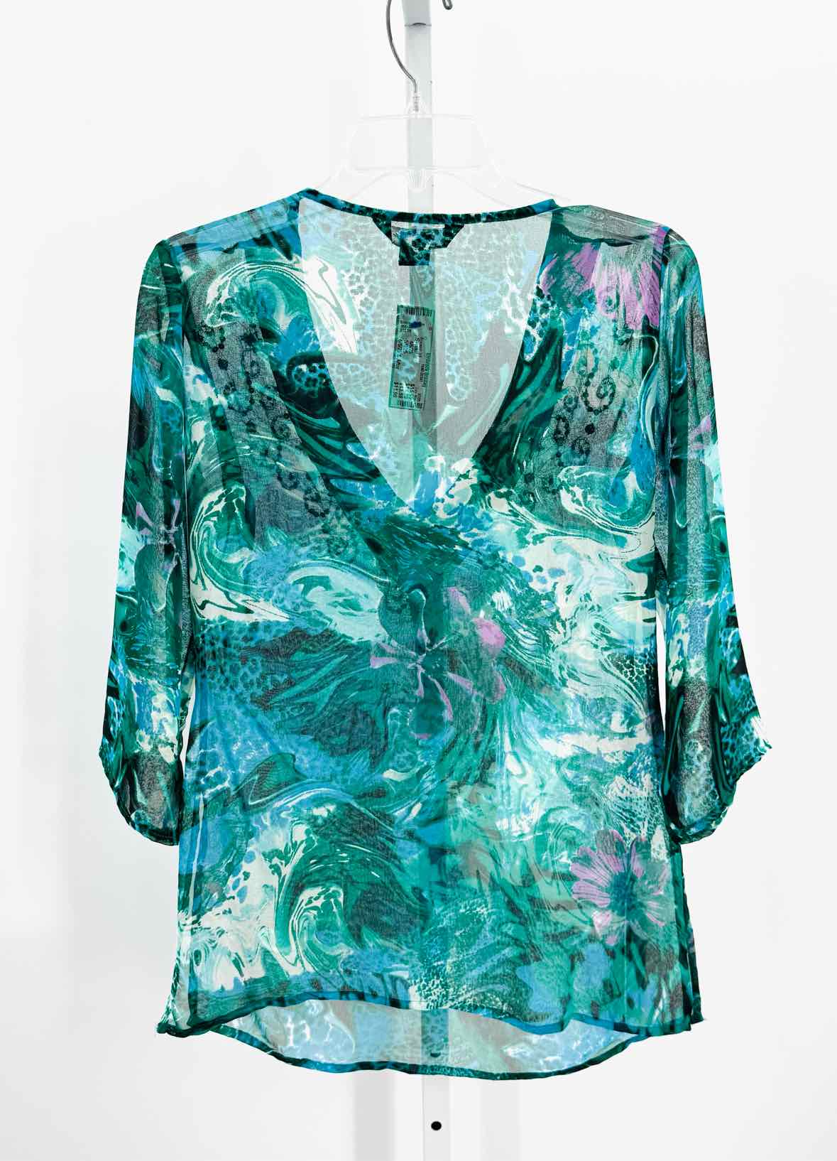 Zury Blue Women Size Small Womens 3/4