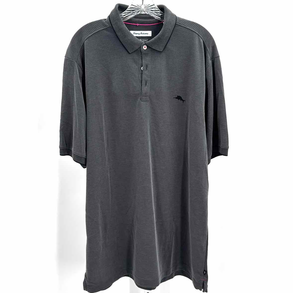 Tommy Bahama Gray Mens Size XLarge Mens Ss polo