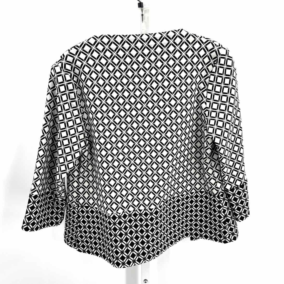 Andria Lieu Black/White Women Size Small Womens Blazer