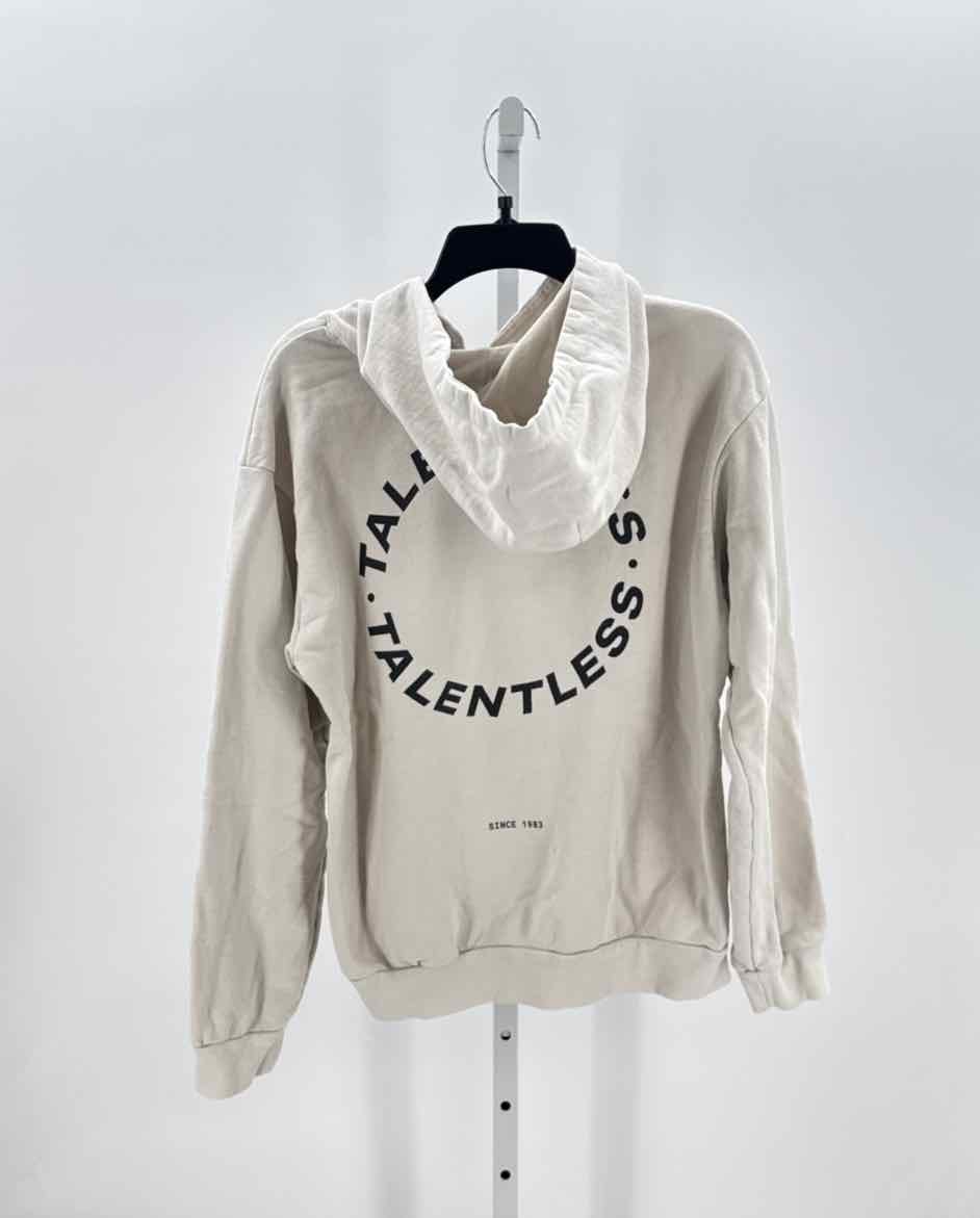Talentless Cream Mens Size Medium Mens Hoodie