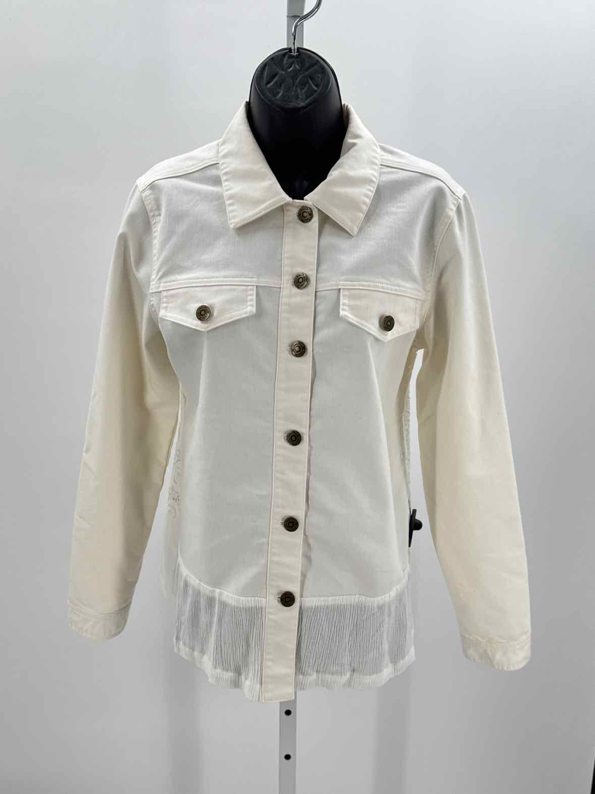 Simply Noelle White Women Size Small Womens Jacket
