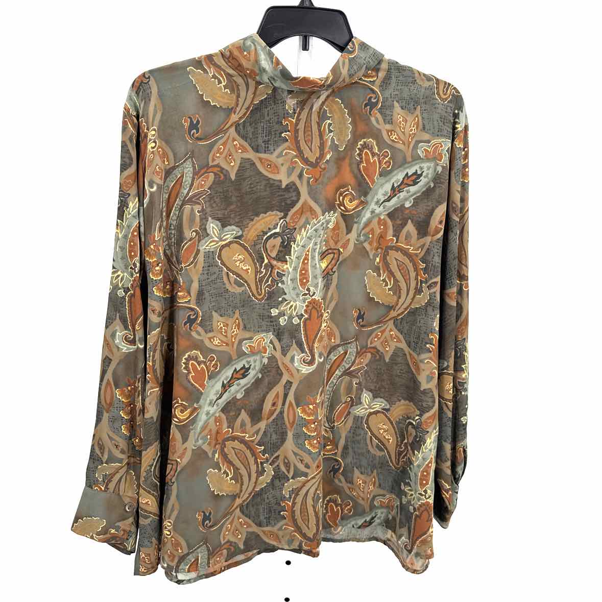 Womens Ls button/blouse