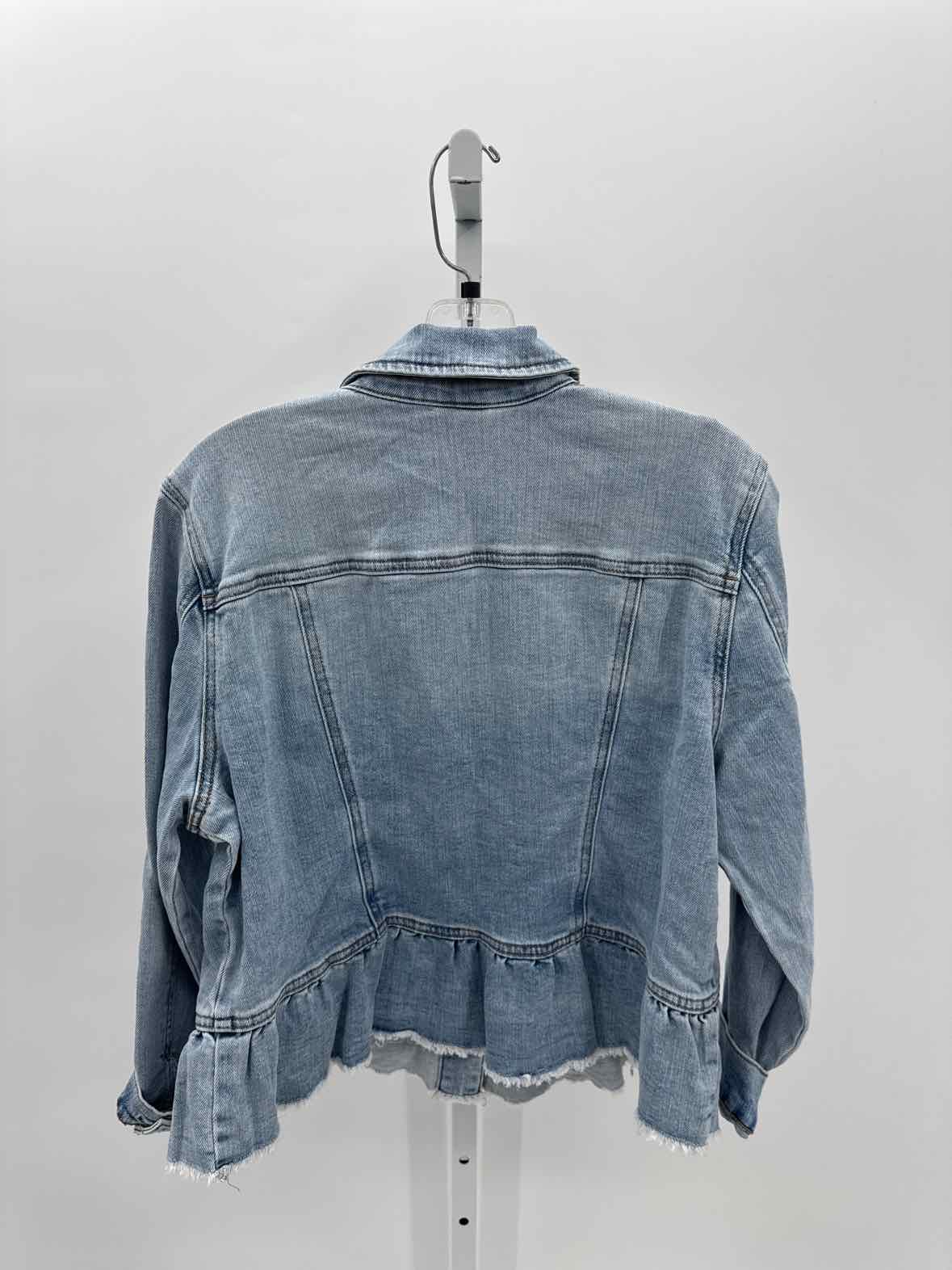 Chicos Denim Women Size 12 Womens Jacket