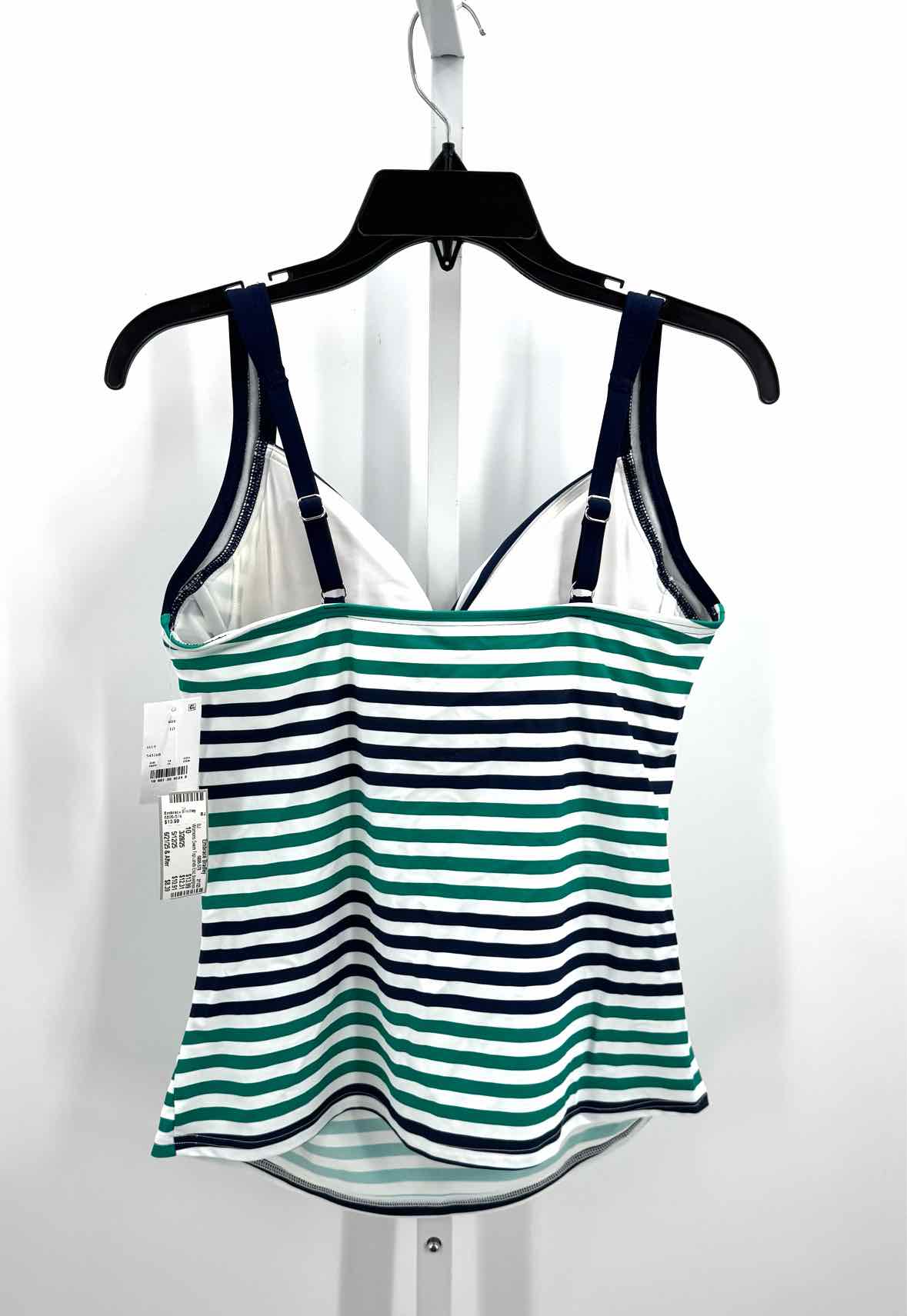 Lands End blue/green Women Size 10 Womens Swim Top