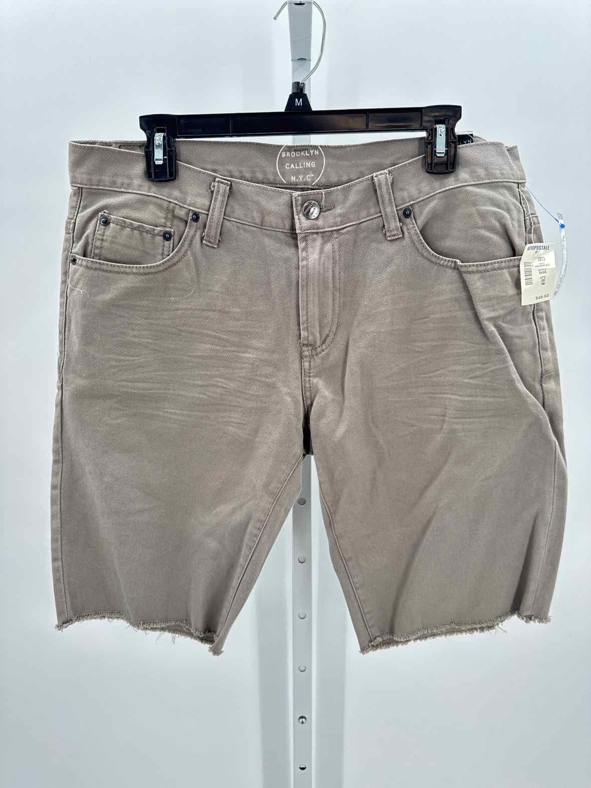 Brooklyn Calling Gray Mens Size 34 Mens Shorts