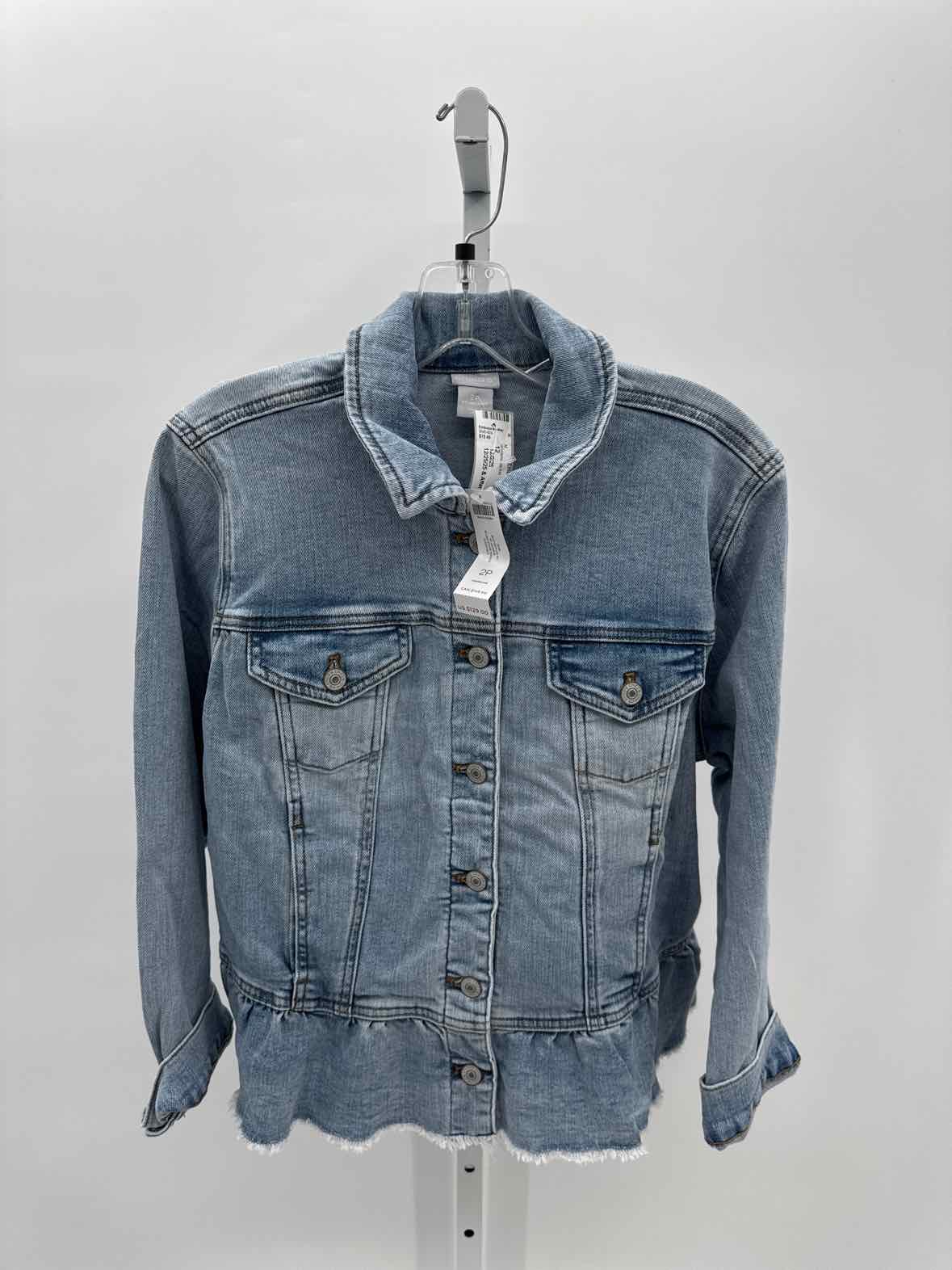 Chicos Denim Women Size 12 Womens Jacket