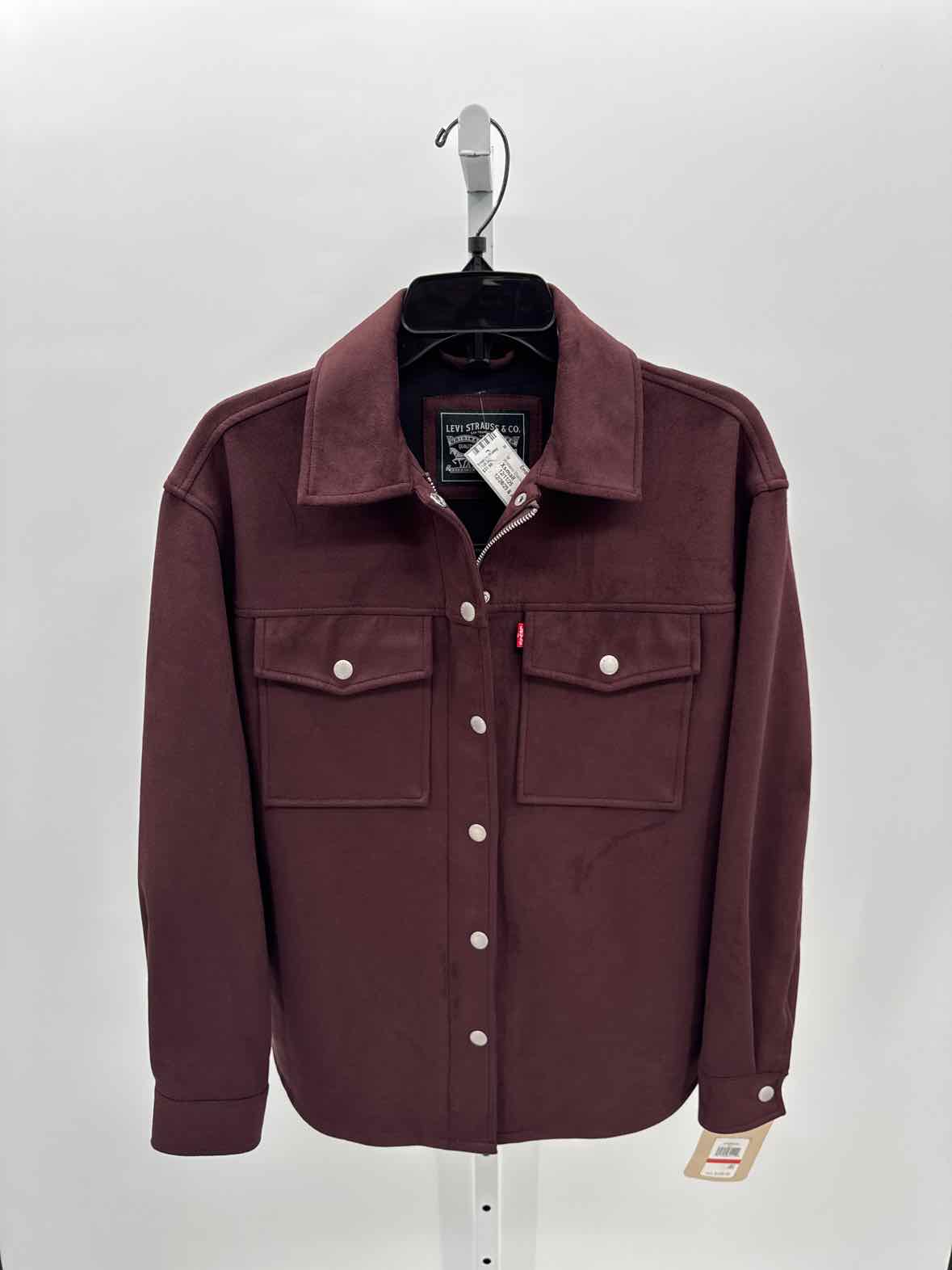 Levis Burgundy Women Size Xsmall Womens Shacket