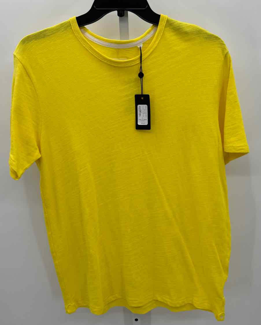 Rag & Bone Yellow Mens Size Large Jrs Mens Ss