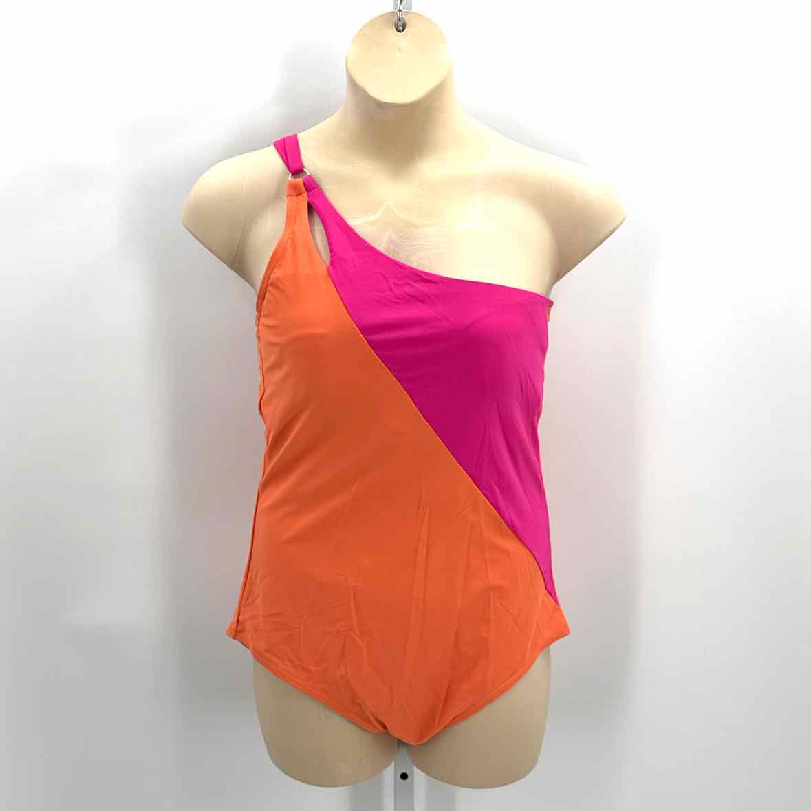 Lands End Orange Women Size Large Womens Swimwear
