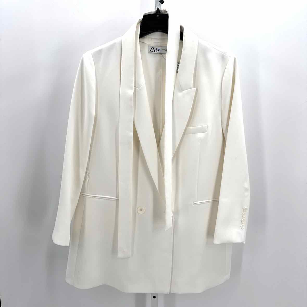 Zara White Long Blazer Zara White Women Size 1X Womens Blazer