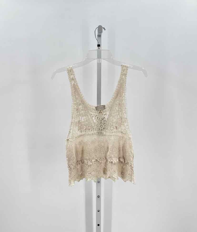 Korkore Tan Women Size Small Jrs Slvs