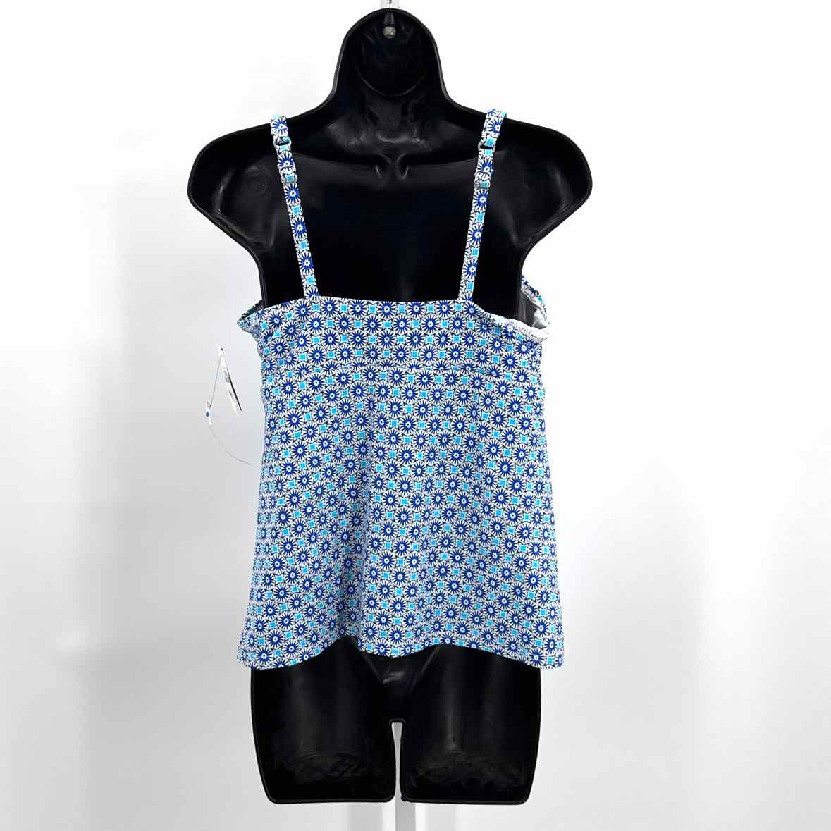 Lands End Blue Women Size Medium Womens Swim Top