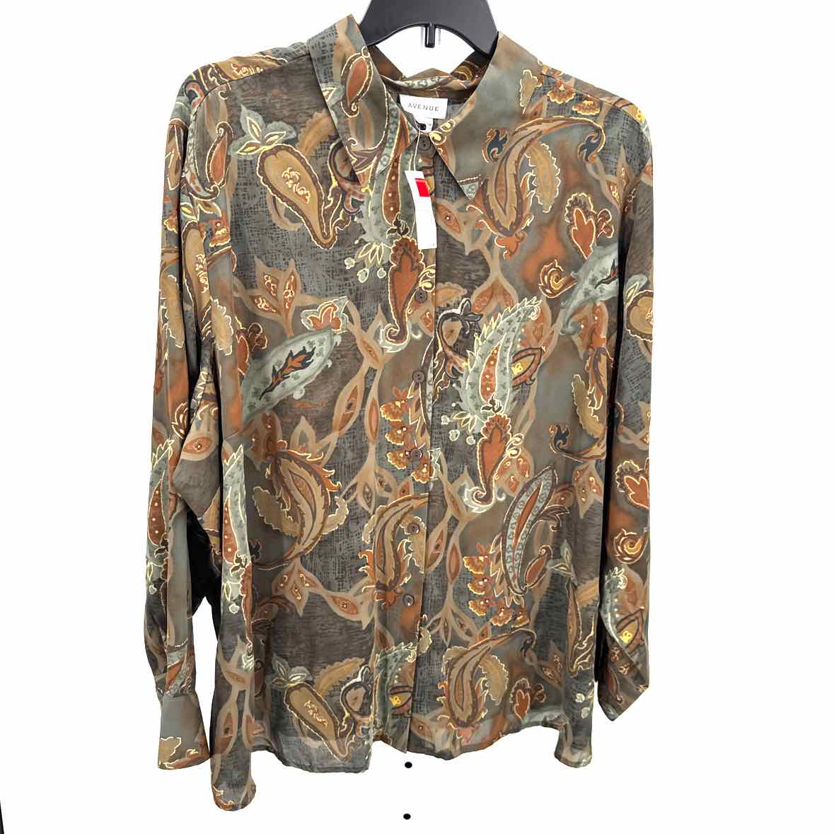 Womens Ls button/blouse