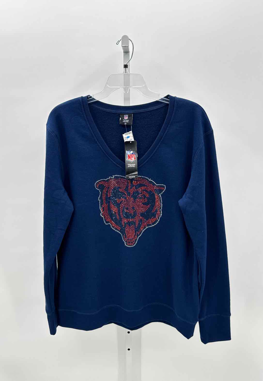 NFL Blue Women Size 2X Womens Sports Sweatshirt