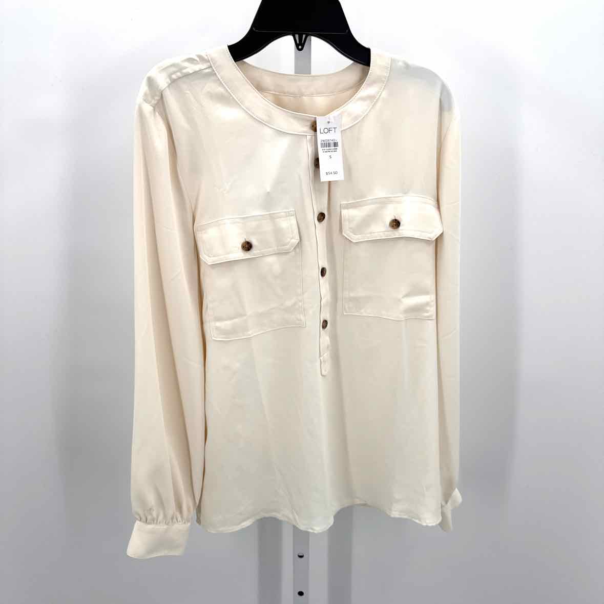 Womens Ls button/blouse