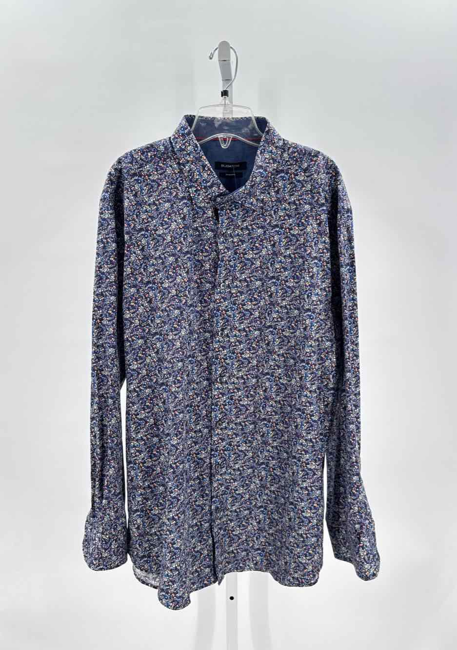 Bugatchi Blue Mens Size XXL Mens Ls button