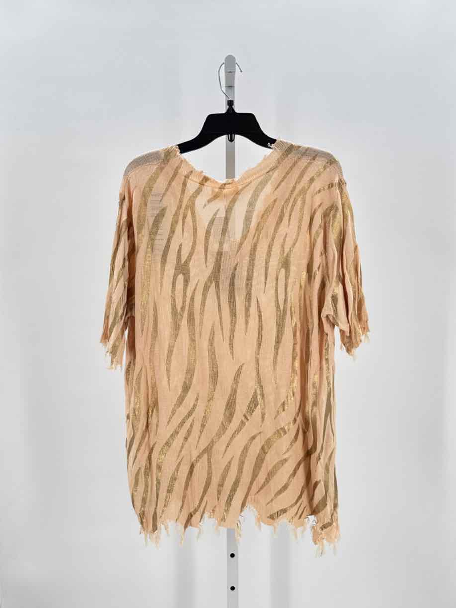 Amoli Tan Women Size Medium Jrs Tunic