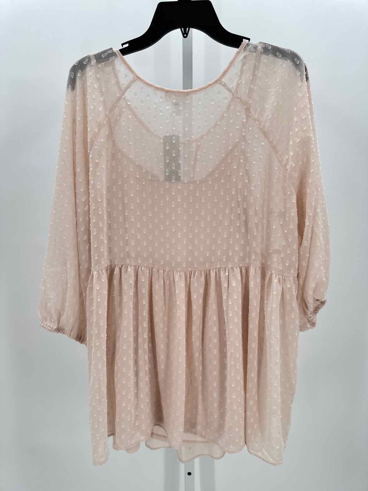 Motherhood Pink Women Size Large Maternity 3/4