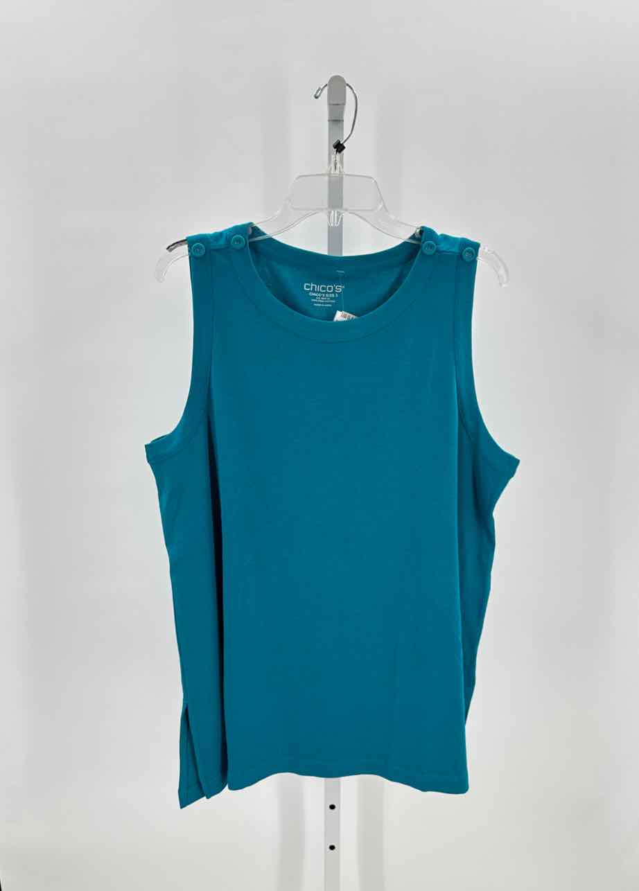 Chicos Blue Women Size 3 Womens Tank
