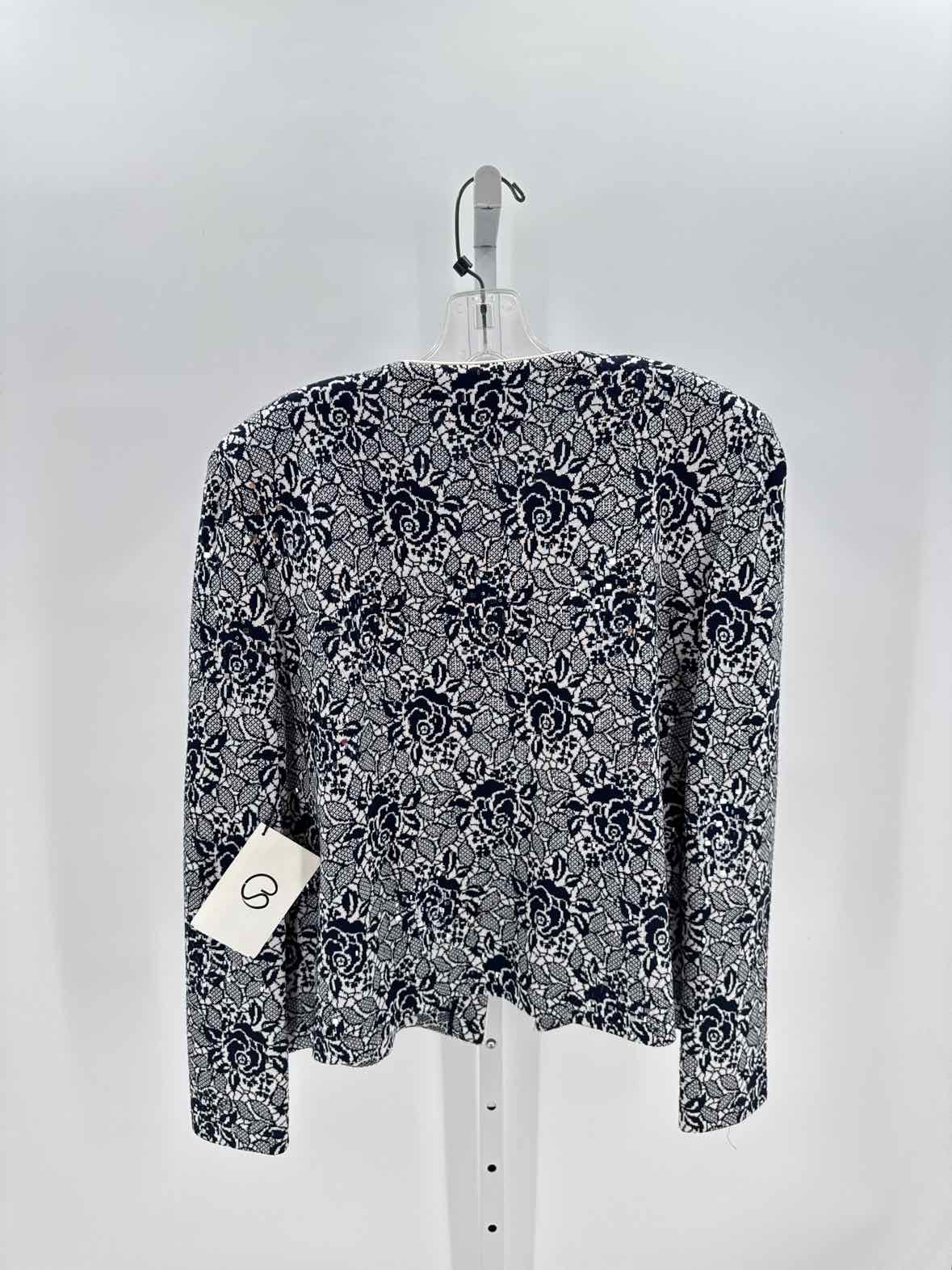St John Blue Women Size Large Womens Blazer