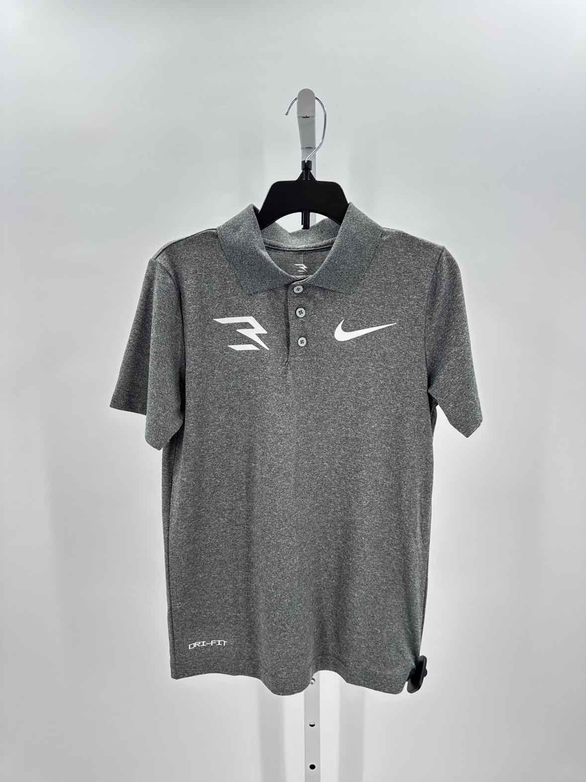 Nike Gray Child Size 10 Boys ss polo