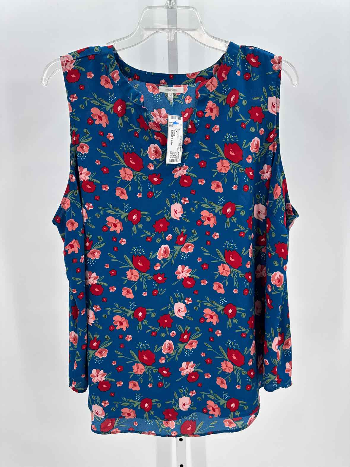 Maurices Blue Women Size 3X Womens Slvs